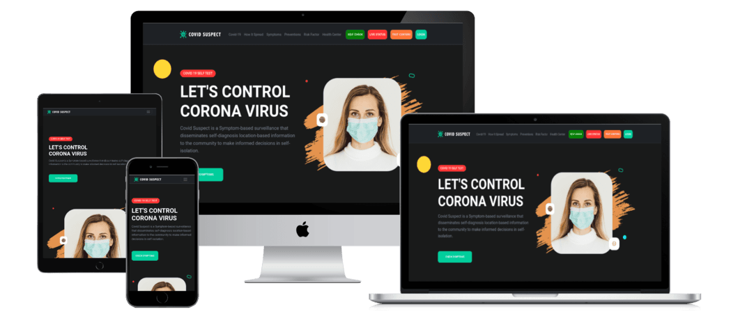 CovidSuspect - project mockup