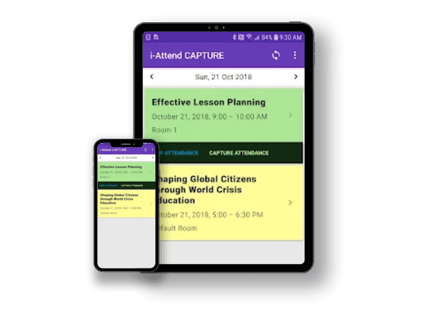 i-Attend Capture - project mockup
