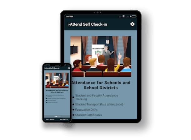 i-Attend Self Check-In - project mockup